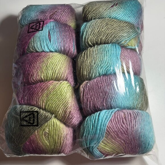 10 Skeins Sprightly Yarns Spectrum Worsted Wool Acrylic OOP #904 - Picture 1 of 2